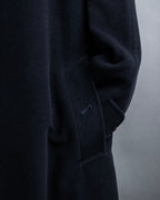 "BURBERRYS" High density wool stand collar coat