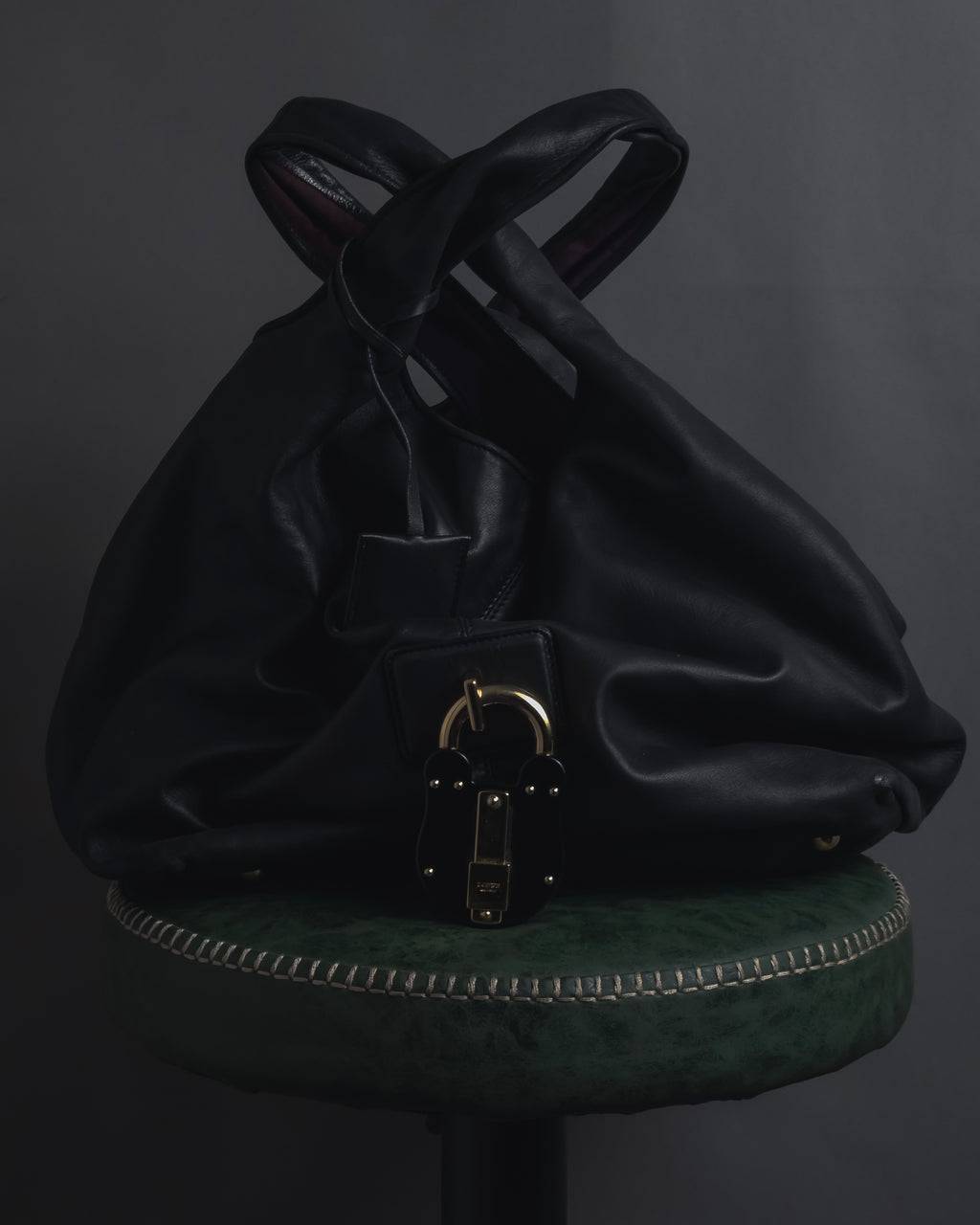 -SPECIAL- “LOEWE” Calle oversized padlock leather bag