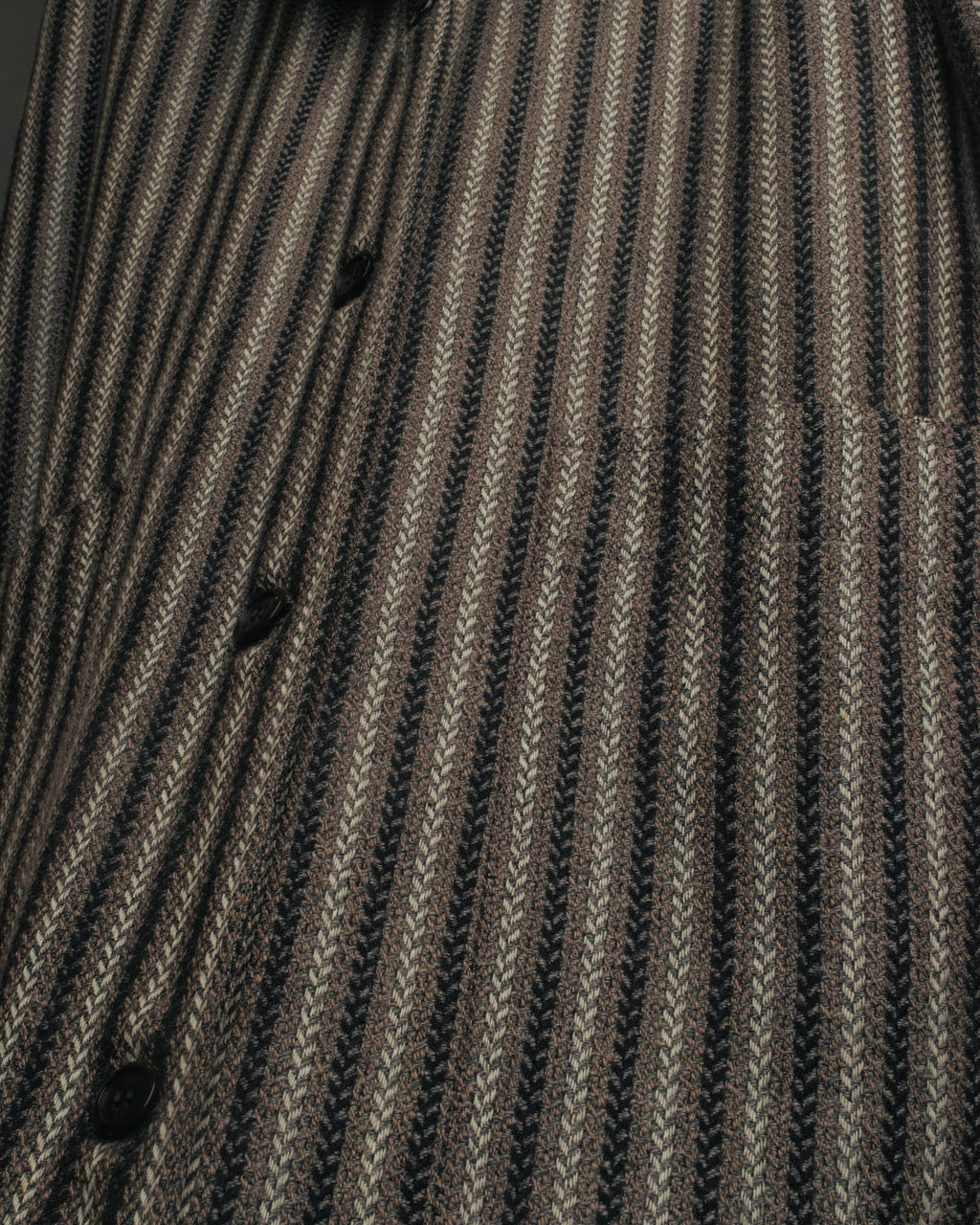 -SPECIAL- “GUCCI” 80’s-90’s Textured striped shawl collar long coat