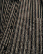 -SPECIAL- “GUCCI” 80’s-90’s Textured striped shawl collar long coat