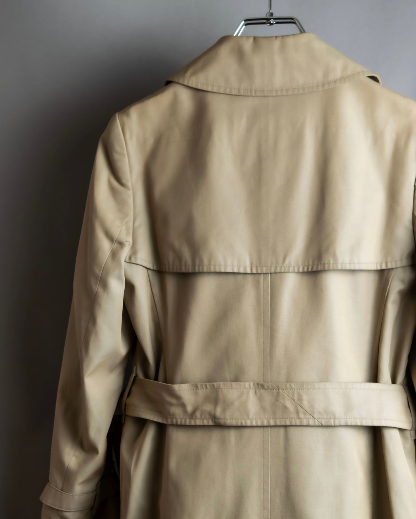 "BURBERRYS" Traditional belt design long length trench coat