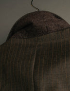 "BURBERRY LONDON" 00's-10's Classic striped double-breasted wool suit