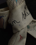 "Christian Dior" Dior Explore allegorical motif twilly mitzah scarf