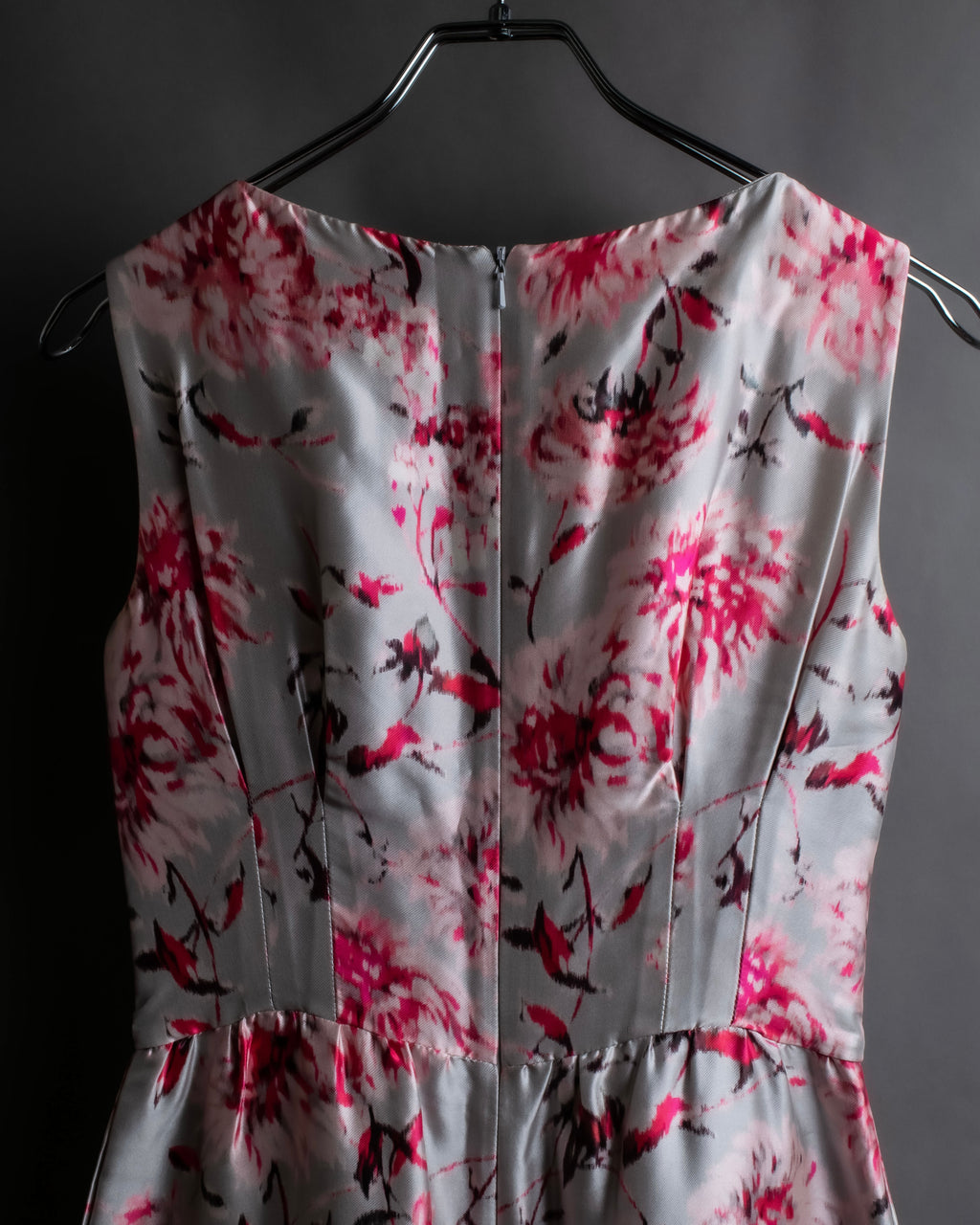 "Max Mara" Watercolor floral pattern sleeveless long dress