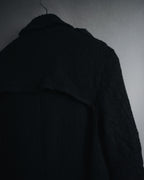 "tricot COMME des GARÇONS" 2007AW shrunk wool trench coat