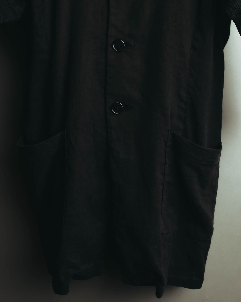 "i wish Y's bis" late 80's-90's Relaxed linen cotton long jacket