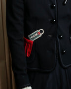 "MOSCHINO" Object sewn design tweed jacket