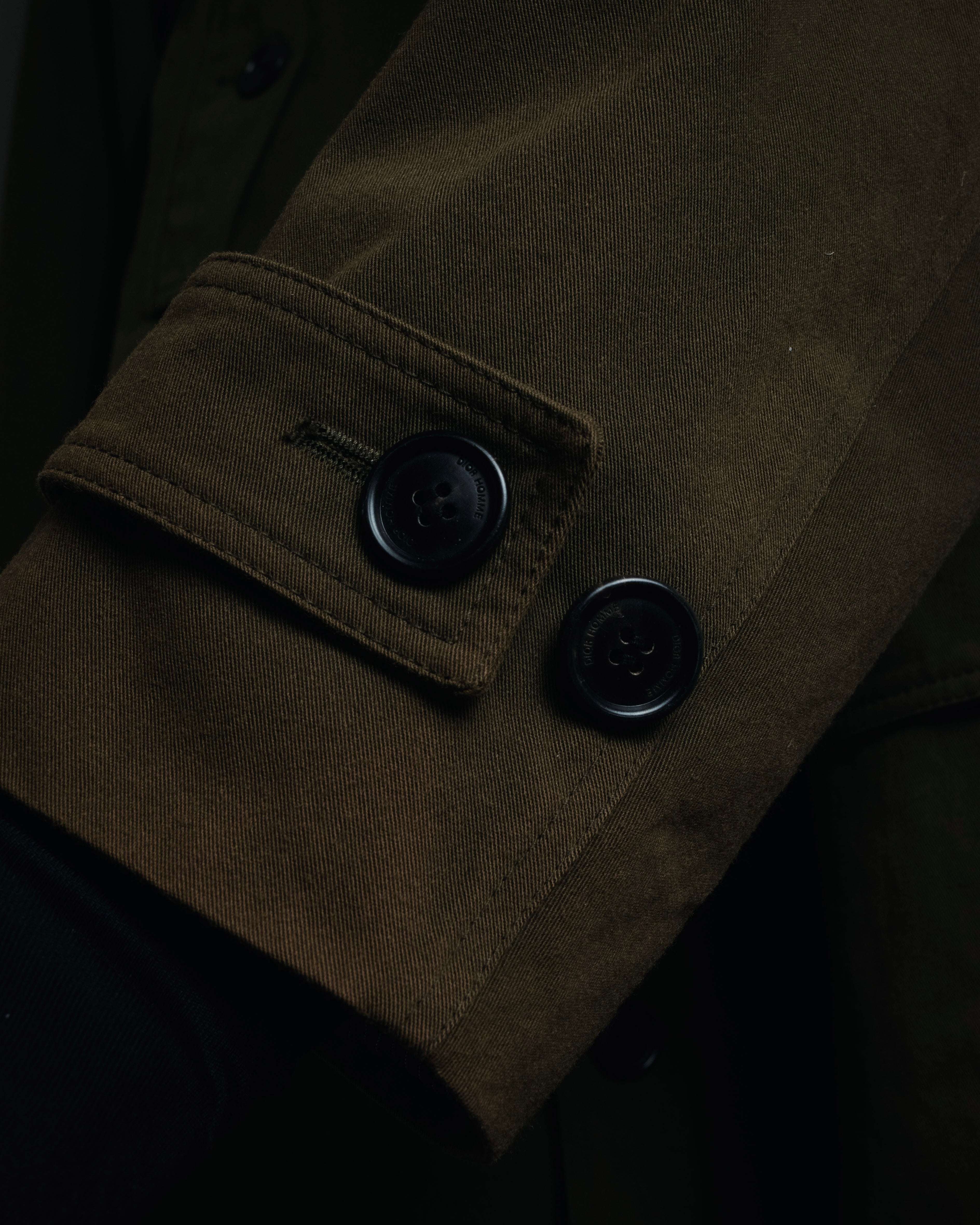 "Dior" 22AW Kim Jones design military detail hooded coat