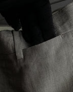 "HERMES" Cotton linen wide tapered slacks