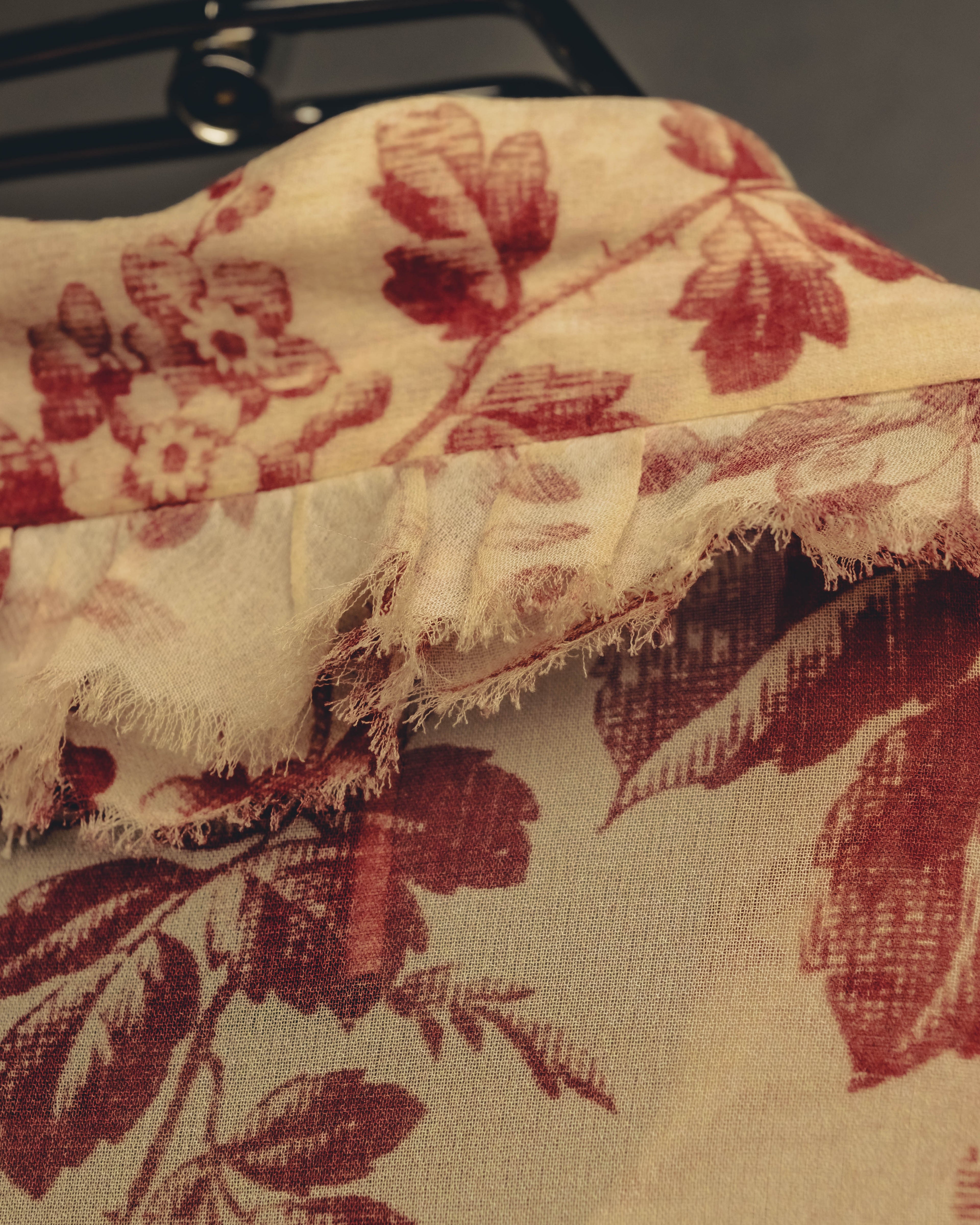 -SPECIAL- "GUCCI" 2010's-20's Romantic floral ruffle blouse