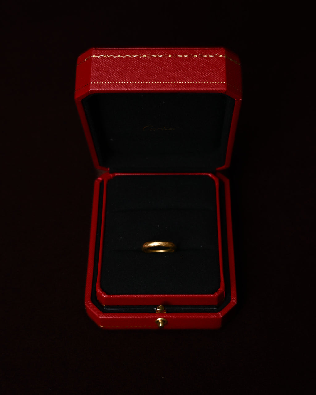 Cartier/ K18 Band Ring Yellow Gold