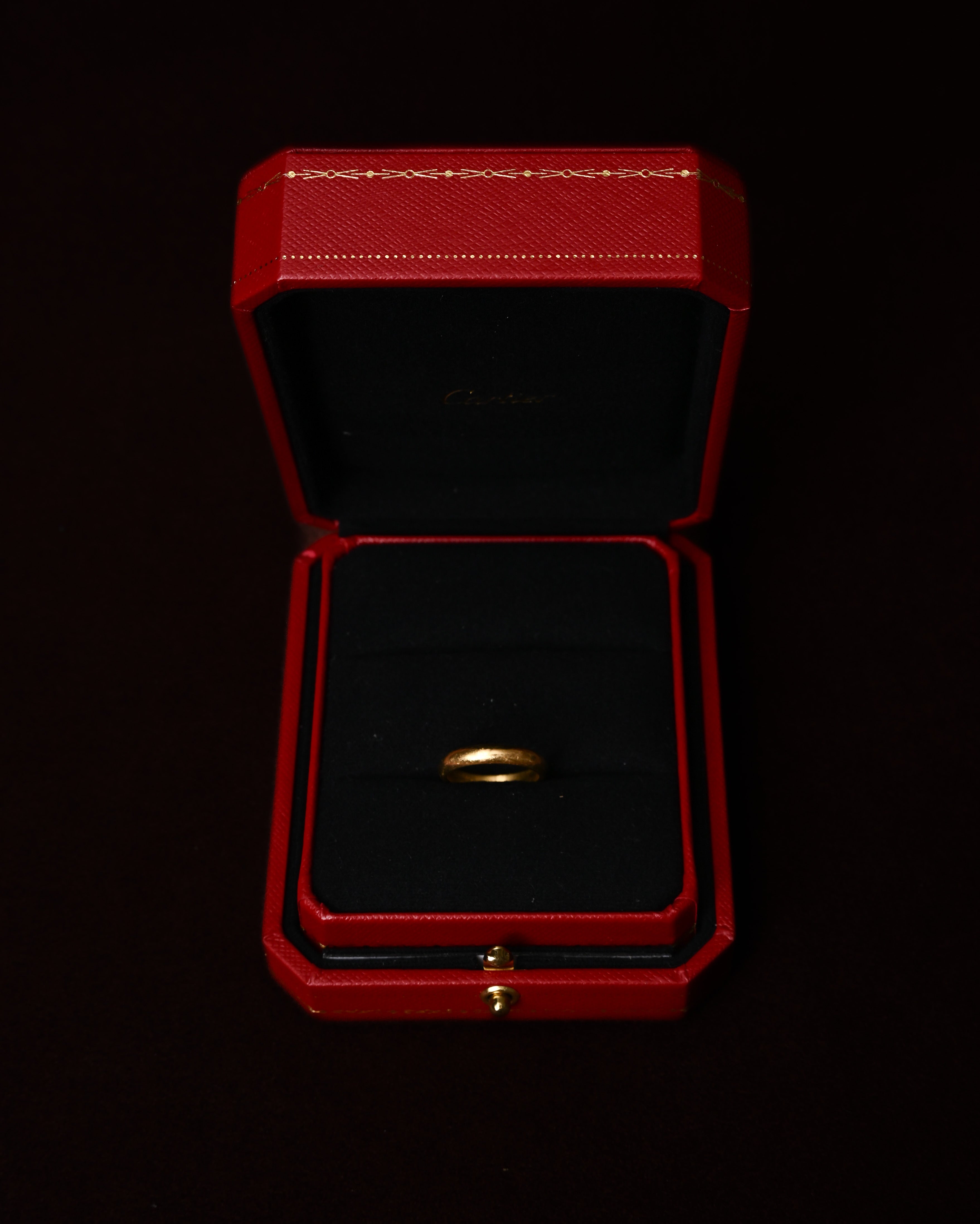 Cartier/ K18 Band Ring Yellow Gold