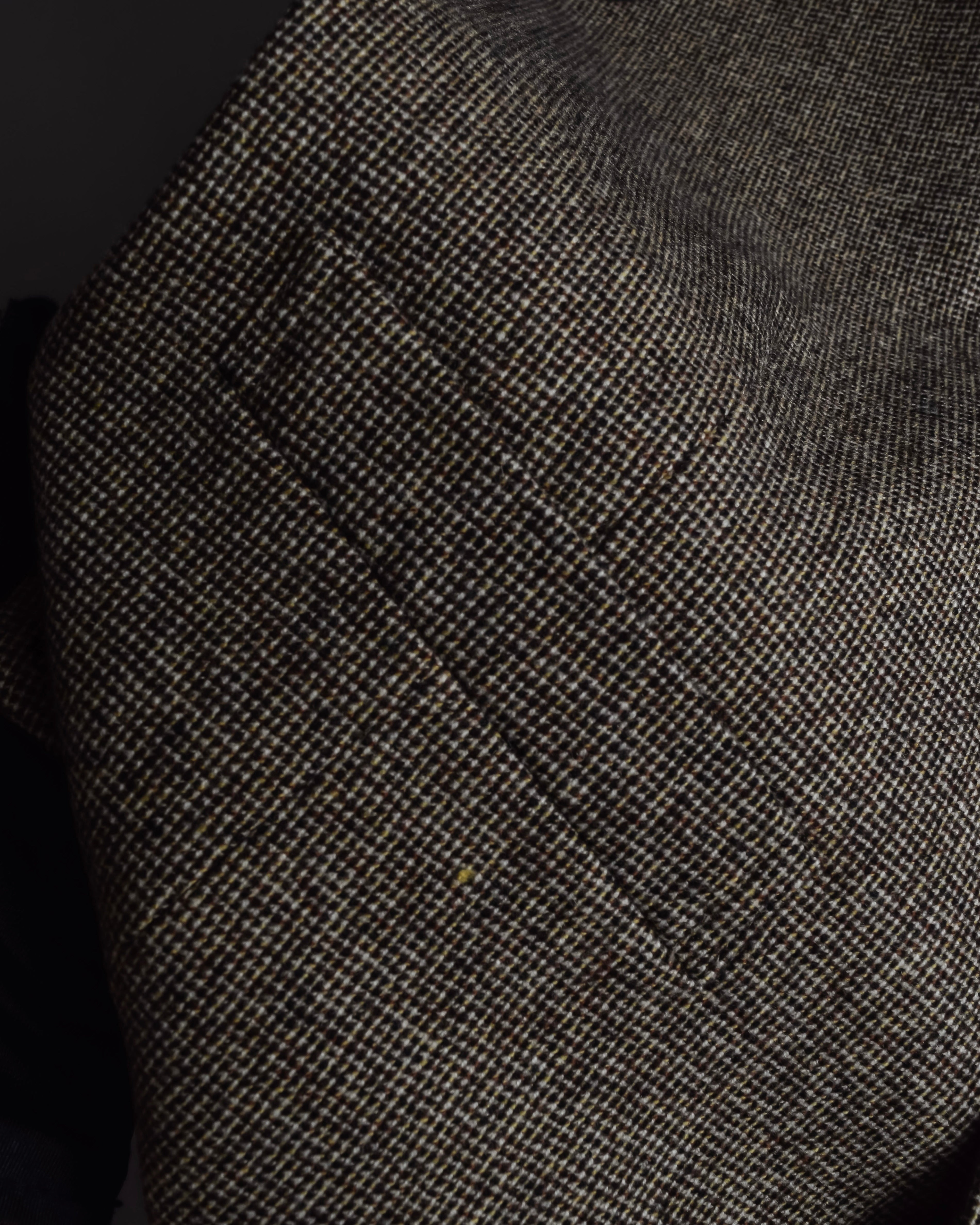 "BROOKS BROTHERS" Melange tweed three-piece suit