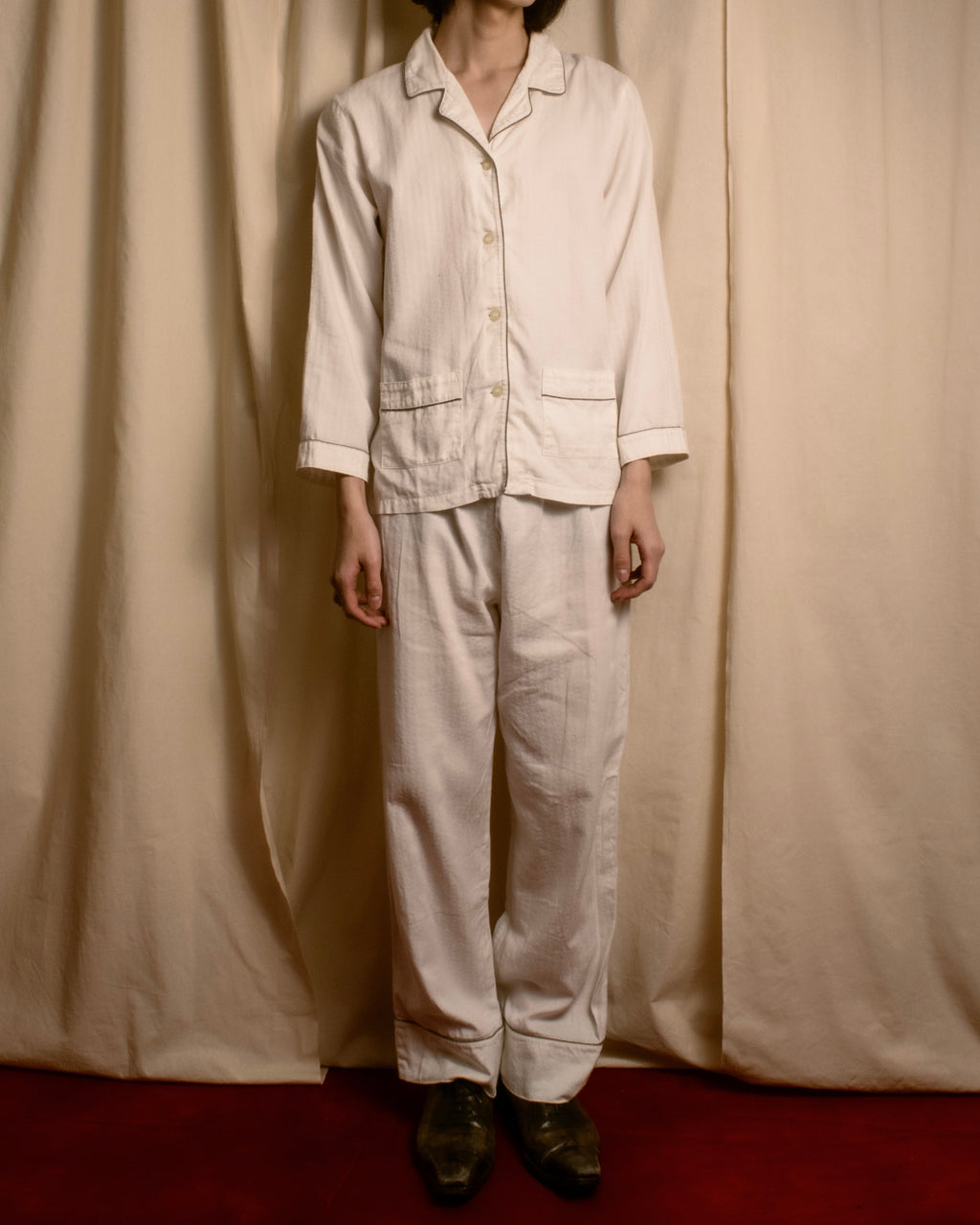 "CELINE" 90's-00's Macadam print pajama set up