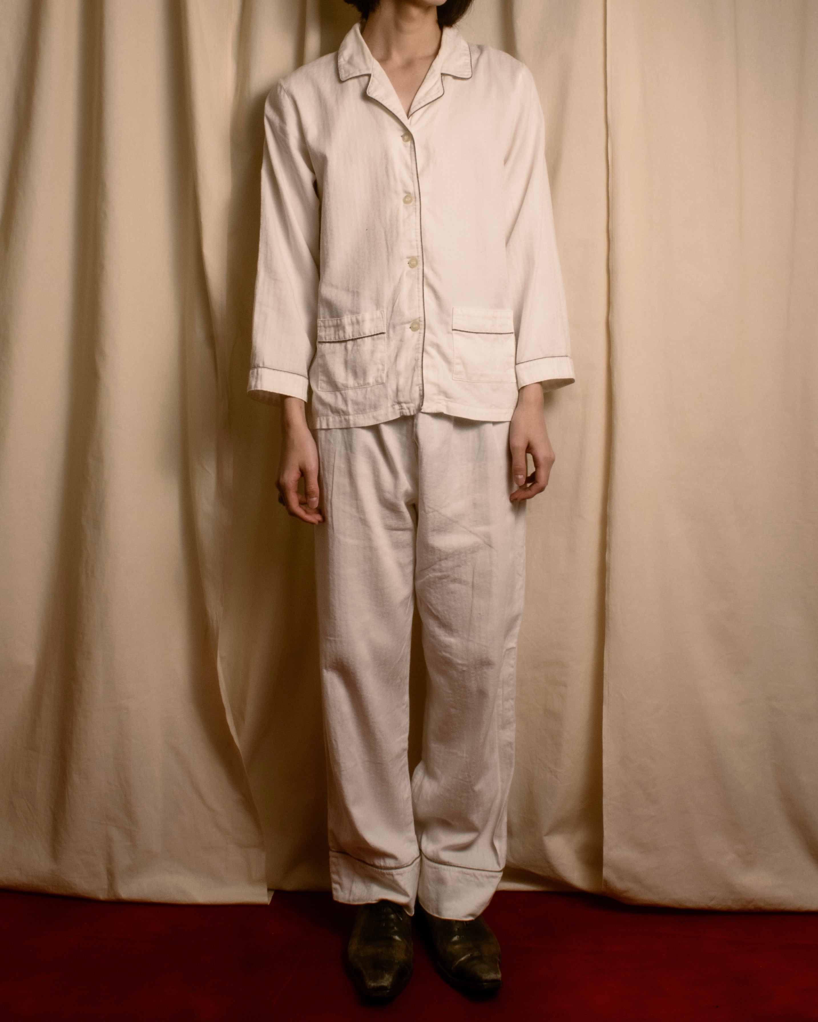 "CELINE" 90's-00's Macadam print pajama set up