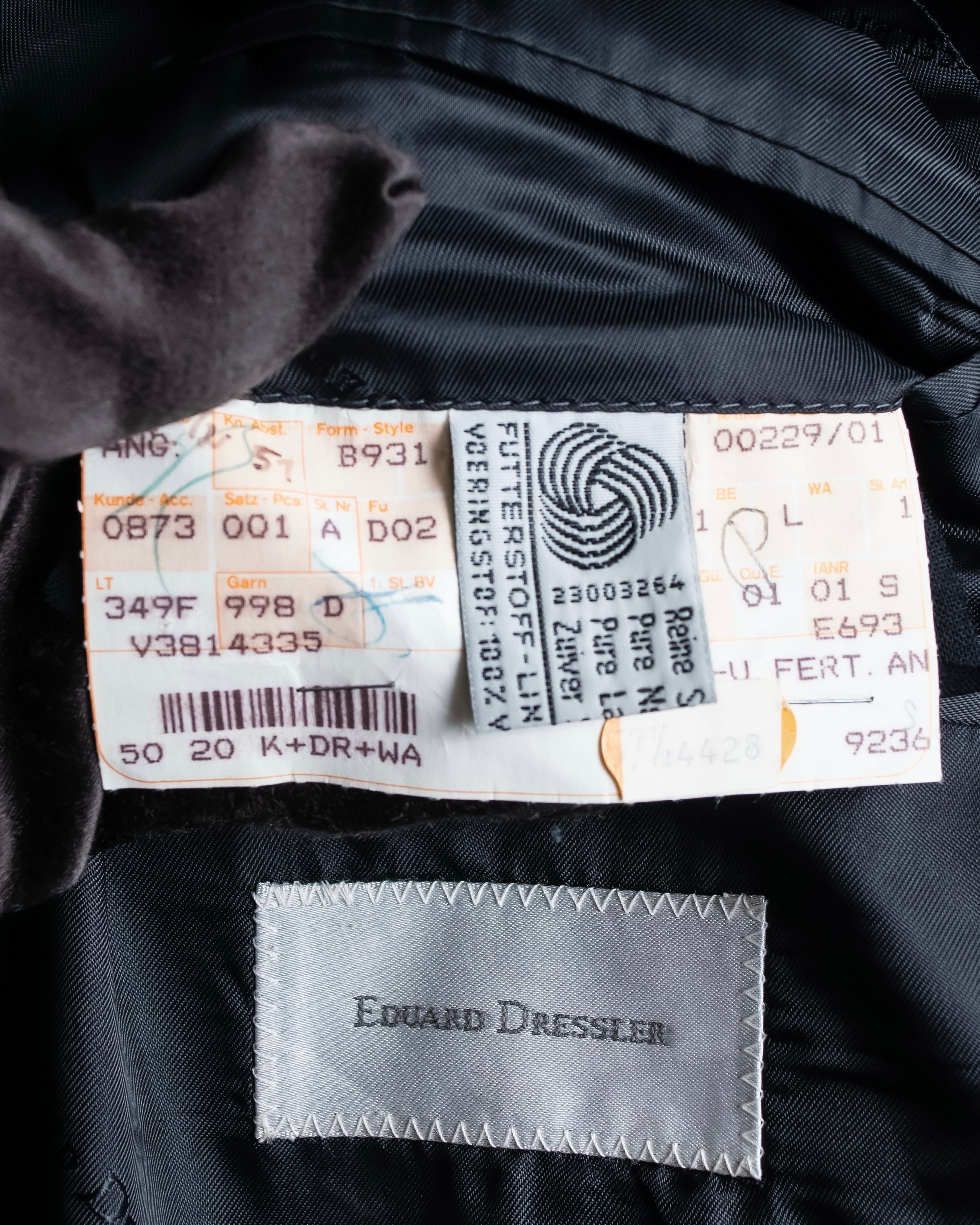 "EDUARD DRESSLER" Shawl collar glossy tuxedo jacket