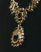 "Christian Dior" 80's-90's Emerald green pendant necklace
