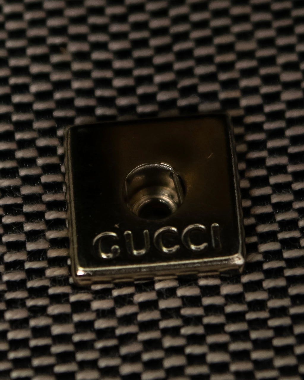 "GUCCI" Canvas and leather bi-fold wallet