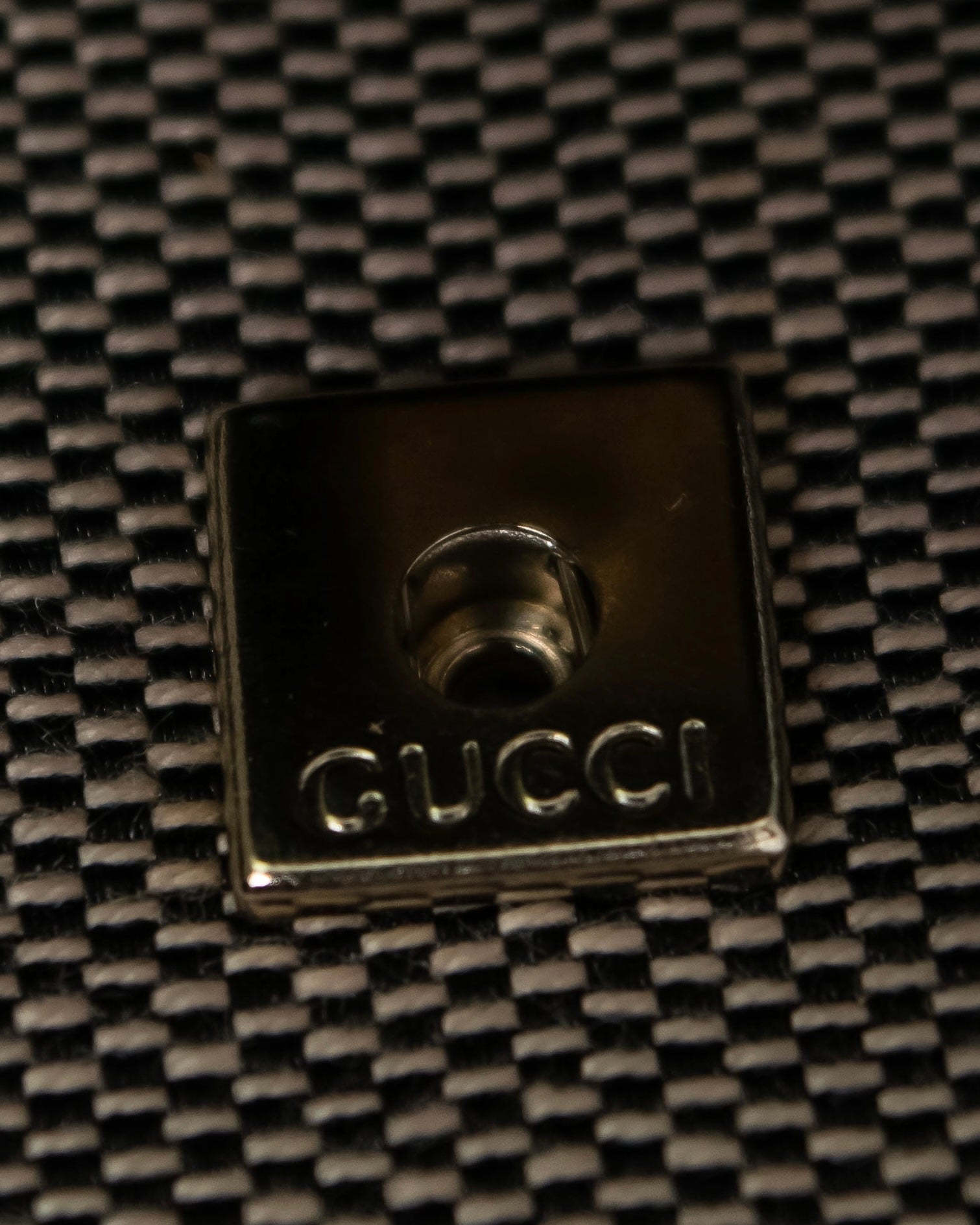 "GUCCI" Canvas and leather bi-fold wallet