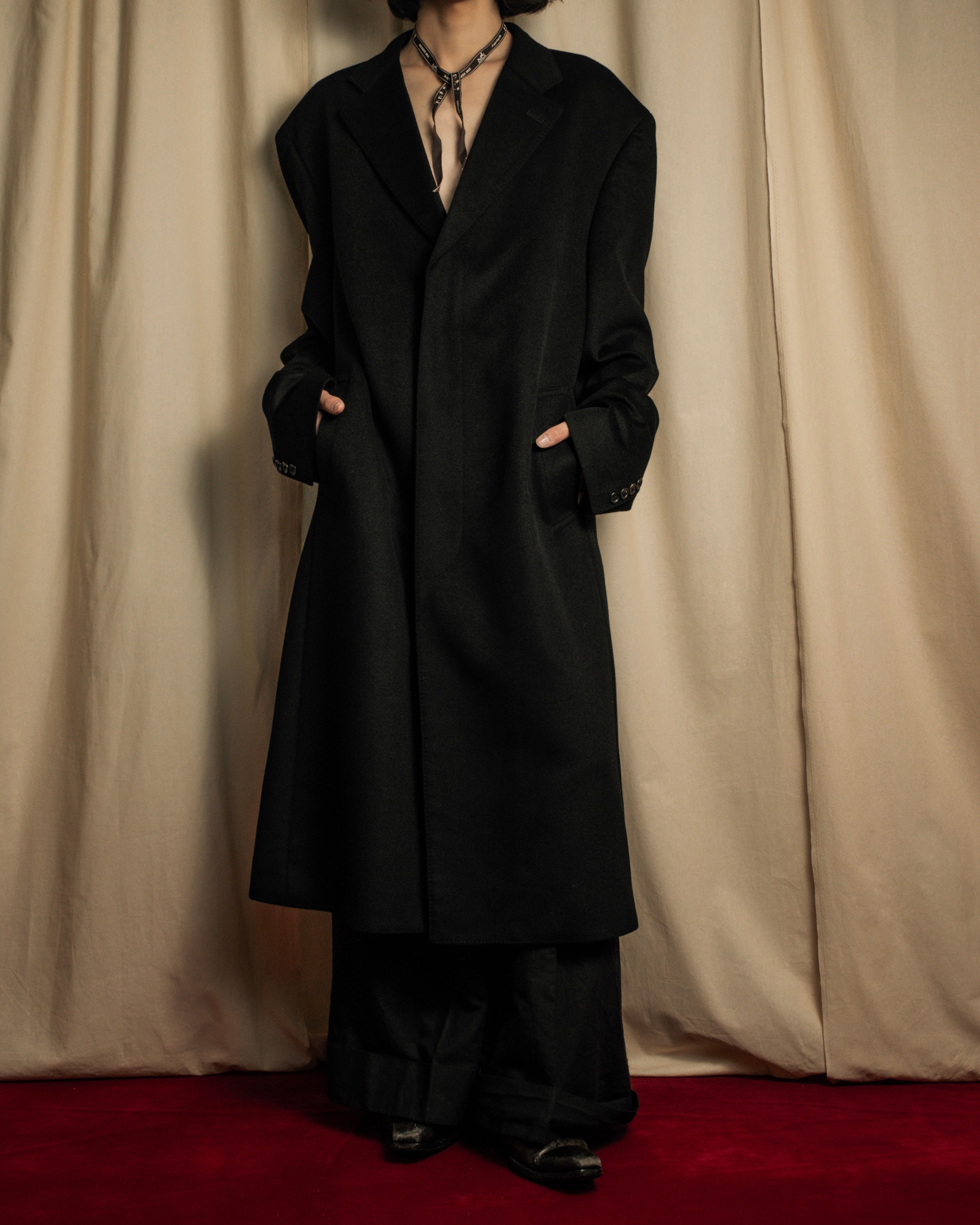 BELLUMORE style by ANTONIO FUSCO コート BELLUMORE / ANTONIO FUSCO - チェスターコート - ブラック - 100