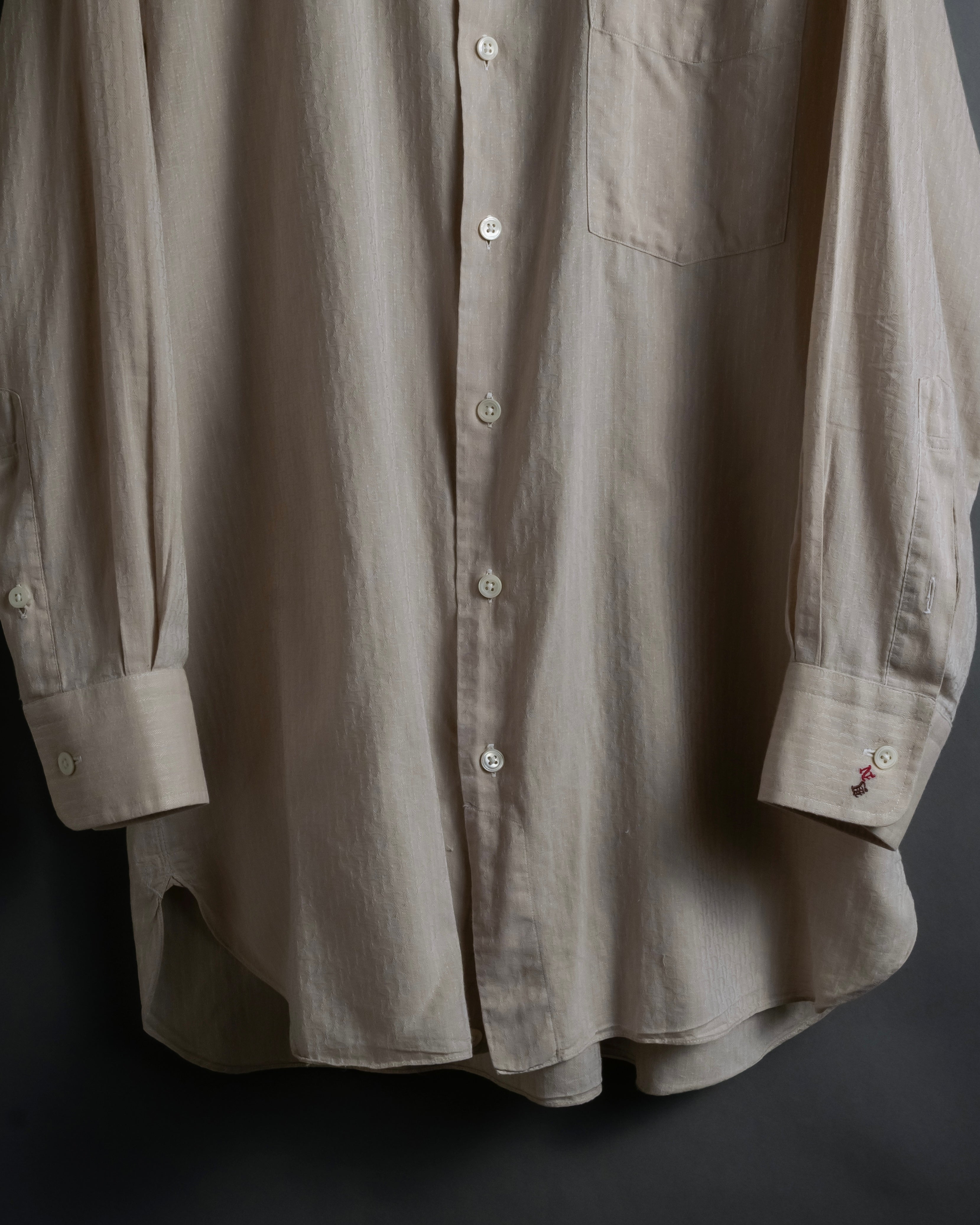 "CHRISTIAN DIOR MONSIEUR" 80's Marc Bohan design woven shirt
