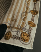 “FENDI” Late 80’s-90’s chain motif gauze scarf