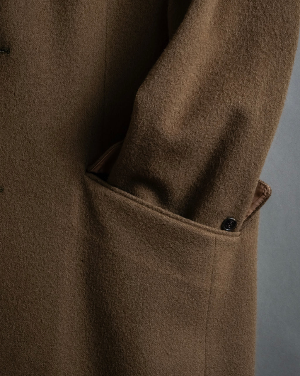 "CHRISTIAN DIOR MONSIEUR" 80's-90's Classic tailored wool melton chester coat