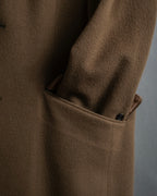 "CHRISTIAN DIOR MONSIEUR" 80's-90's Classic tailored wool melton chester coat
