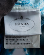 "PRADA" Abstract all over print mohair blend knit