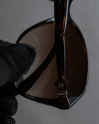"CHANEL" Butterfly frame brown lens sunglasses