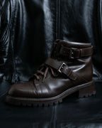 "PRADA" Belt design high cut boots