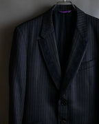 "PAUL SMITH" Satin-switched striped tailored jacket