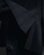 "Burberrys" 90’s dark check wool cashmere blend tailored jacket