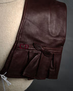 “Christian Dior” 1980’s-90’s Bow detailed leather gloves