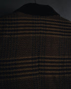 "CELINE" Late 80s–Early 90s velvet-collar woven jacket