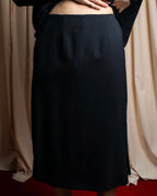 "MAISON MARGIELA" Side zip design mid ength flared skirt