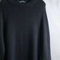 "tricot COMME des GARCONS" Maxi length deep black knit dress