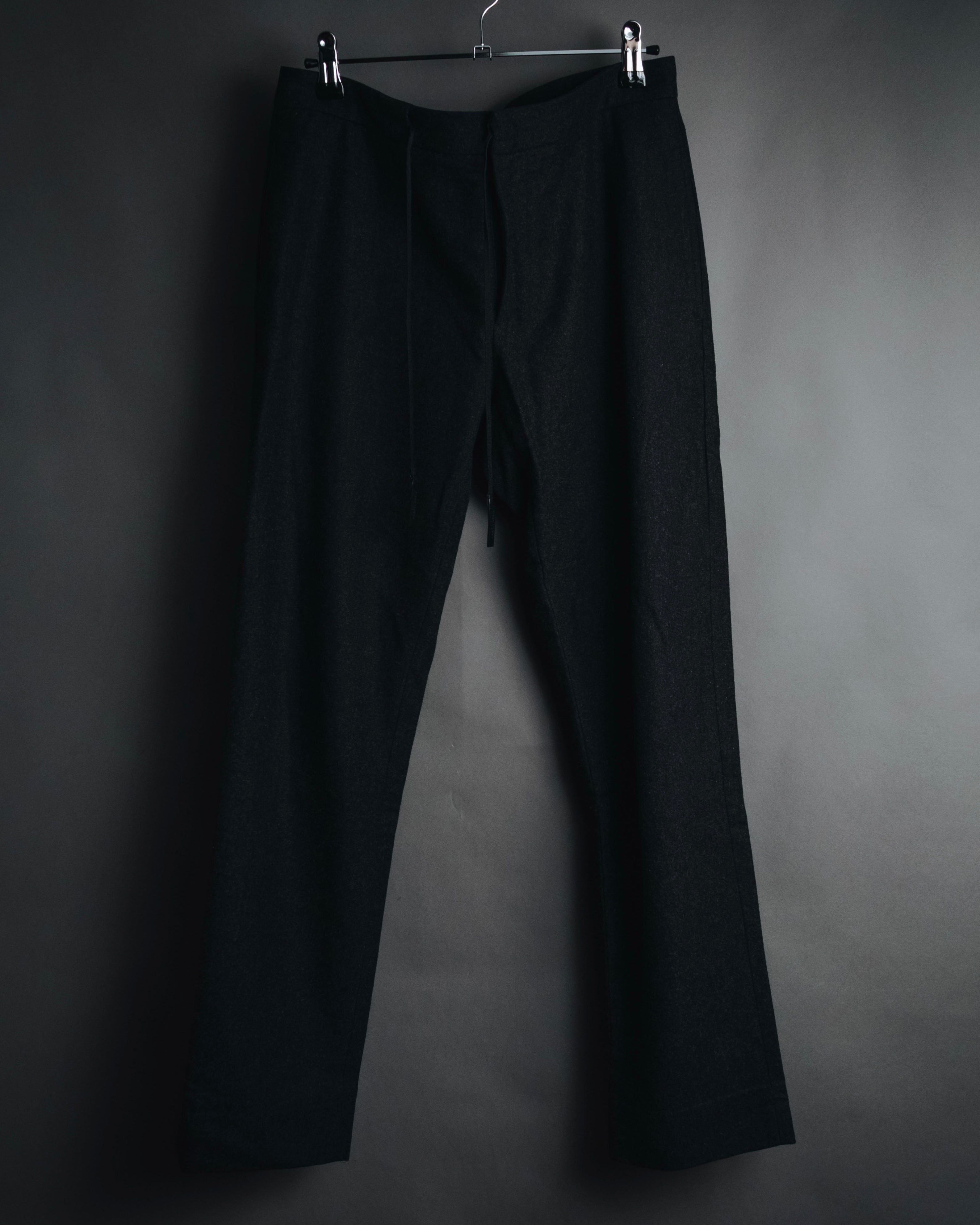 "Maison Margiela" 2016AW drawstring wool tailored slacks