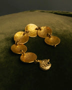 -SPECIAL- “YVES SAINT LAURENT” 80’s-90’s Lava texture statement bracelet