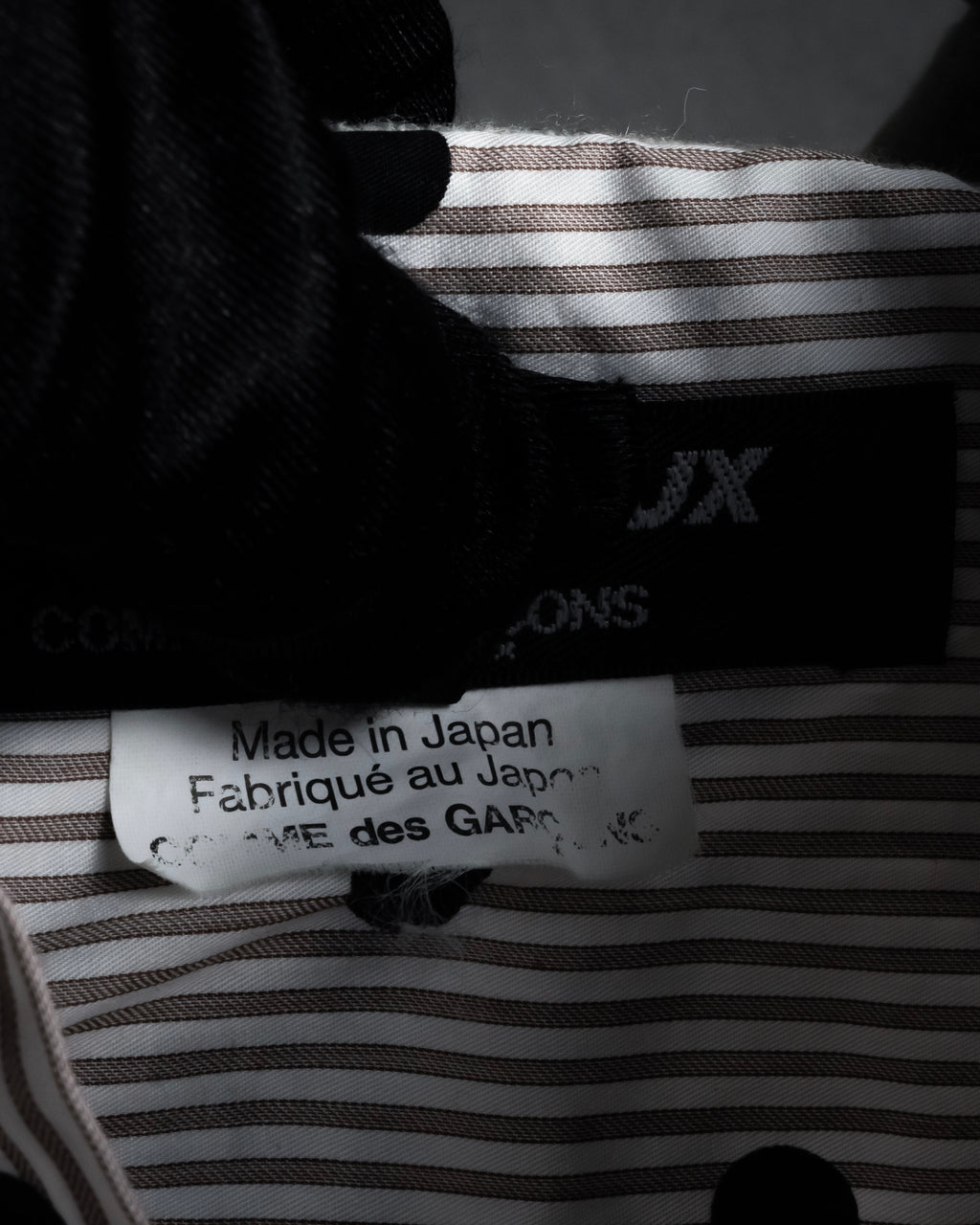 “COMME des GARÇONS HOMME DEUX” 17AW Polka dot stripe shirt