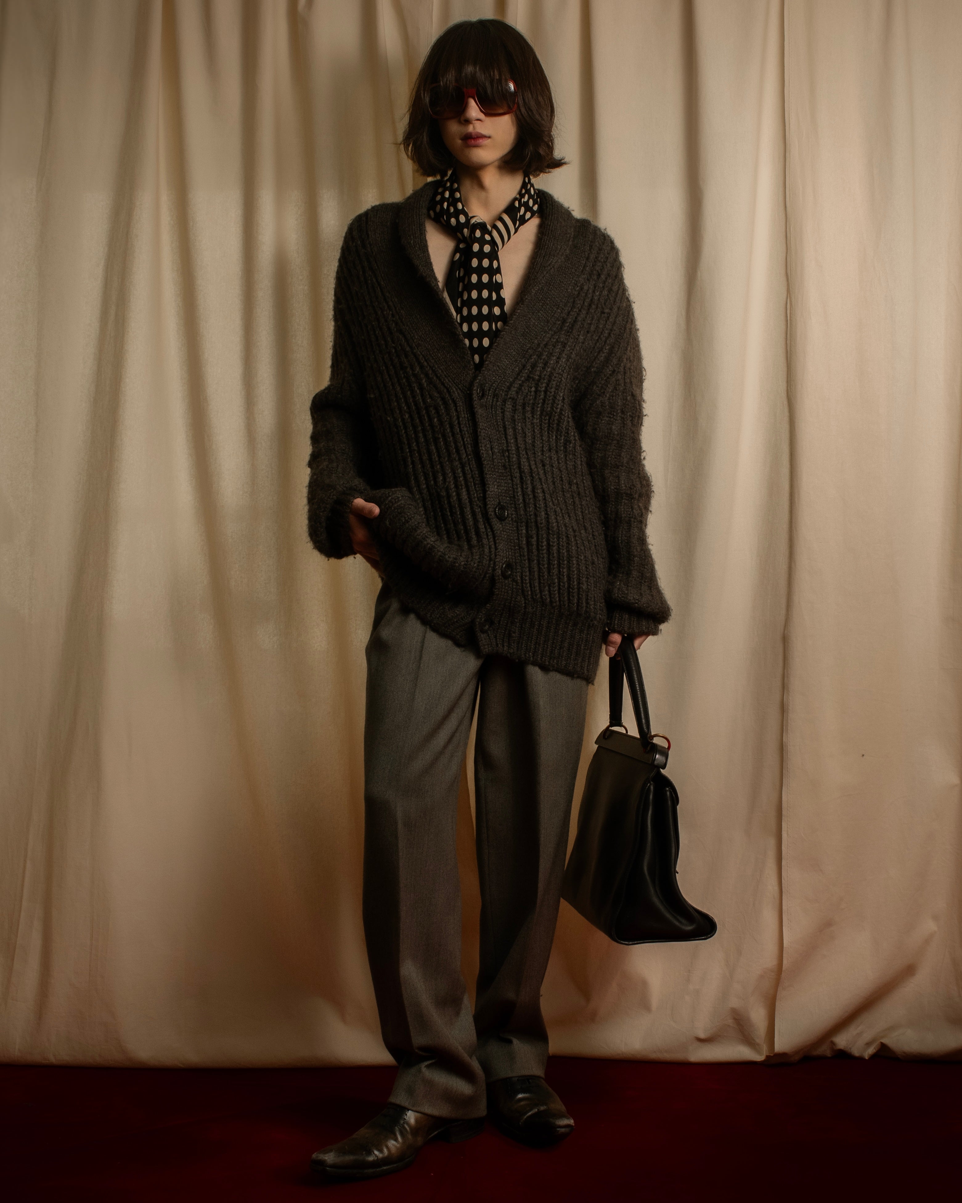 -SPECIAL- "BOTTEGA VENETA"
00's-10's Thomas Mayer period shawl collar cardigan