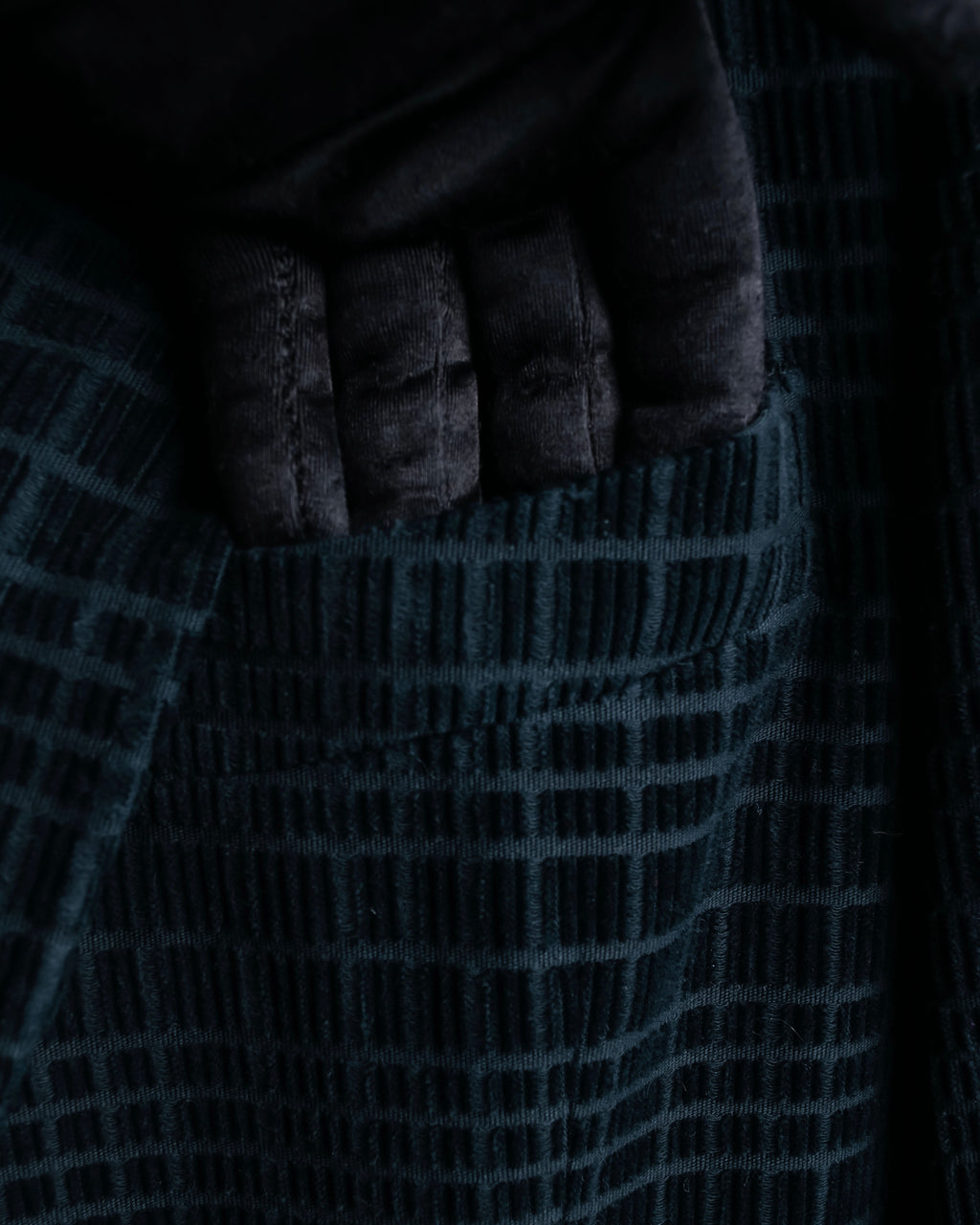 "DOLCE &amp; GABBANA" Checkered velvet tailored jacket