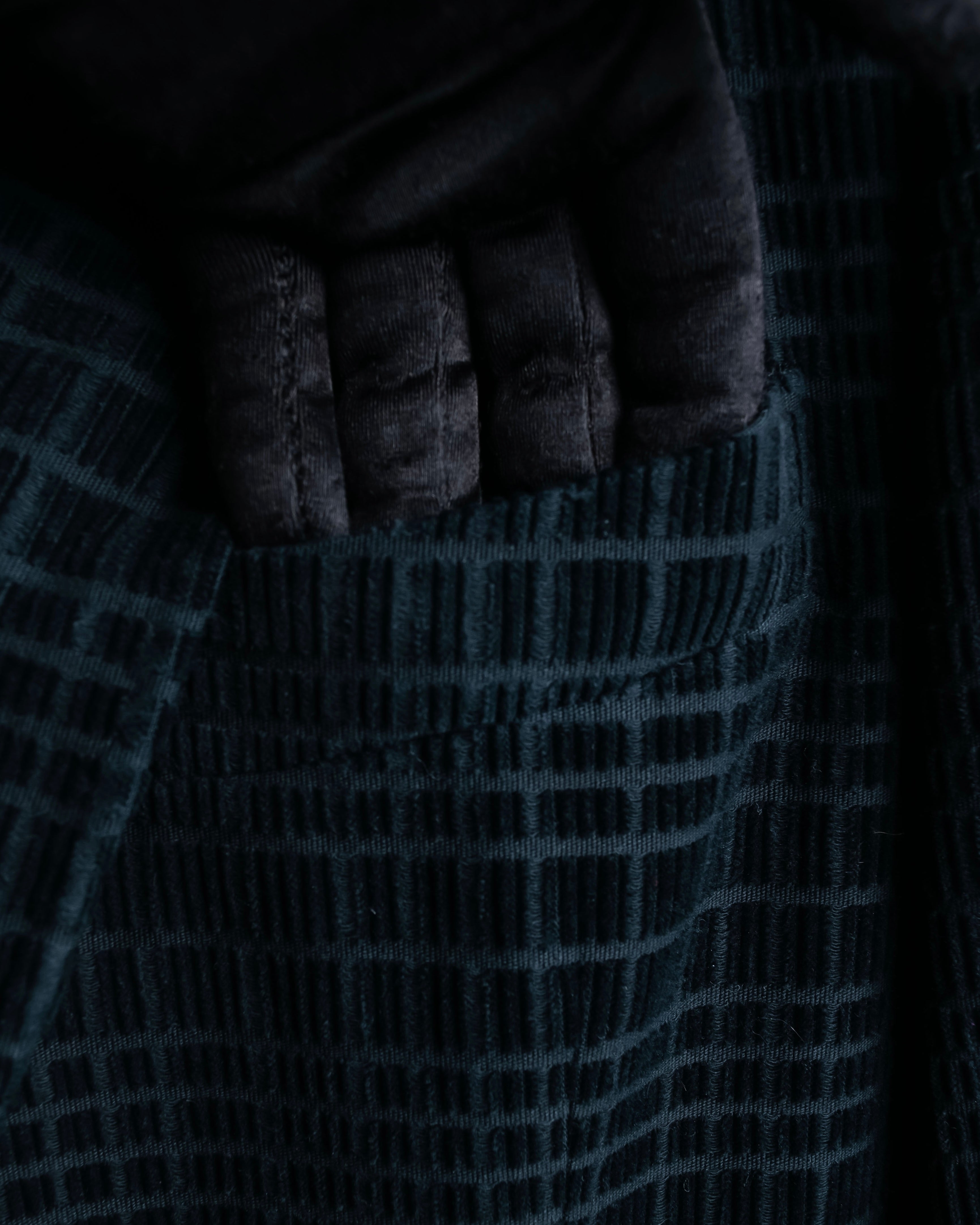 "DOLCE &amp; GABBANA" Checkered velvet tailored jacket