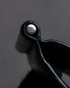 "Saint Laurent" Crocodile embossed leather bi-fold money clip