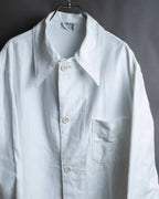 "Vintage large collar crisp material shirt"