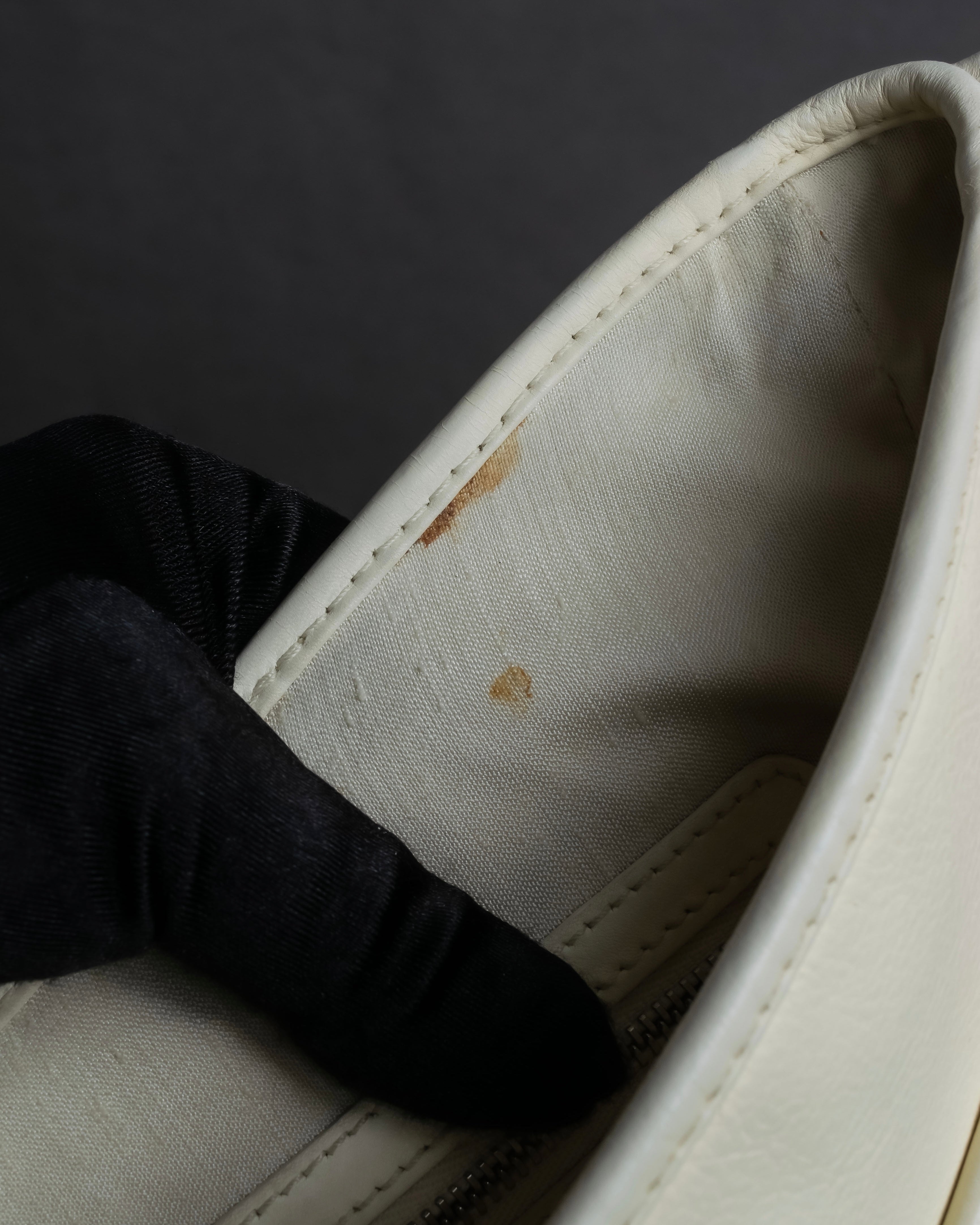 "Christian Dior" Metal ring leather combination design bag