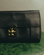 "Chloé" 2010's Black leather long wallet