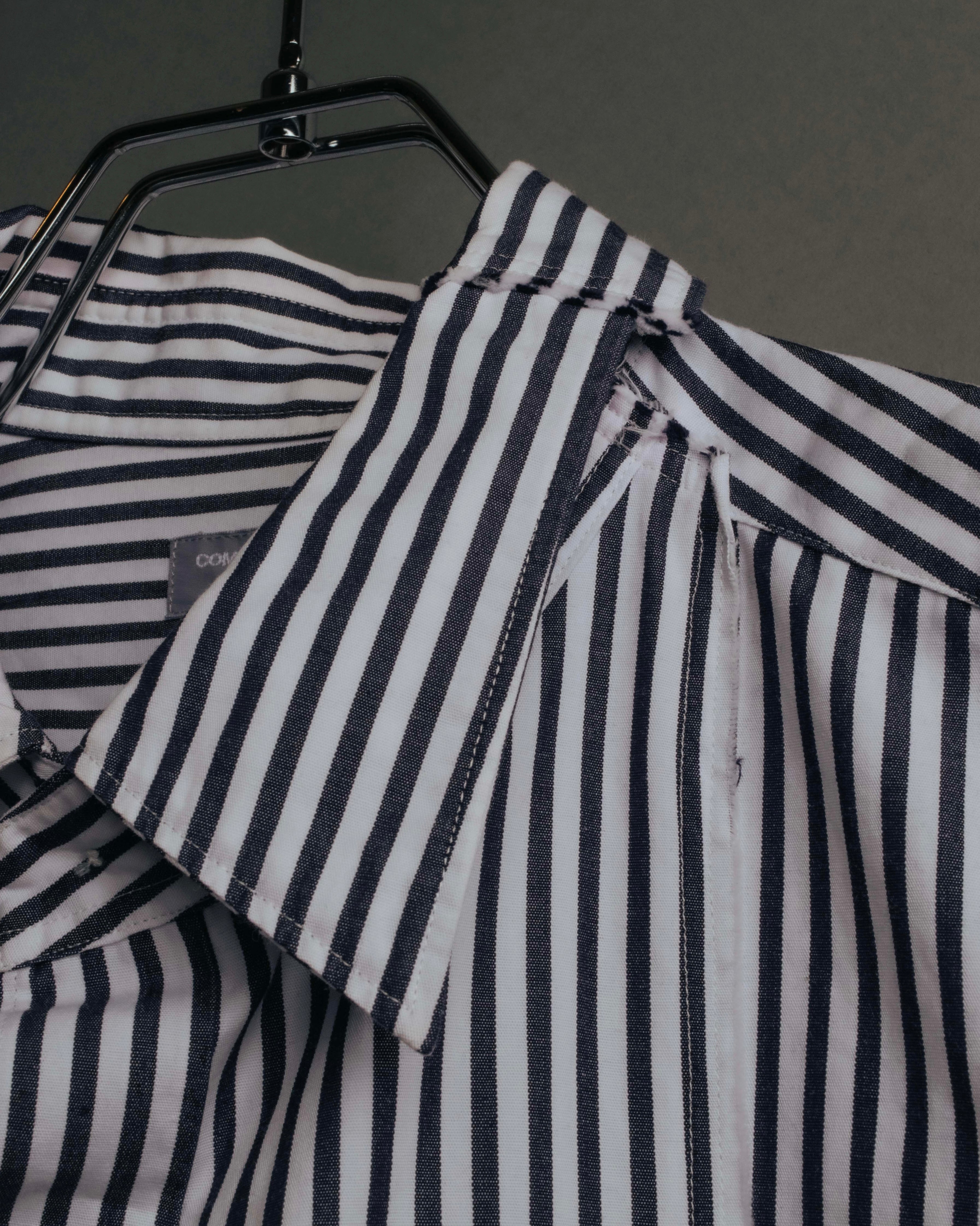 "COMME des GARCONS HOMME" 00's Graphic striped long sleeve shirt
