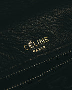 -SPECIAL- “CELINE“ 00’s-10’s Ostrich embossed leather shoulder bag