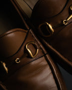 “GUCCI” 1980’s-1990’s Horsebit leather loafers